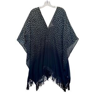 Victoria's Secret Swim Cover Up Fringe Poncho Sheer